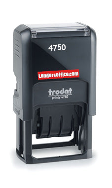 Trodat 4750 - Dateur 41 x 24 mm - Max. 2 lignes et/ou logo