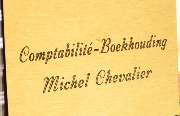 Plaque signalétique de luxe gravée en véritable cuivre brillant - 34 x 24 cm