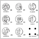 Beloningsstempel diameter 30 mm met houten handvat en GRATIS inktdoosje