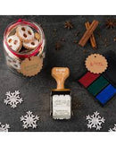 Vintage stempel met teksten : Fijne Valentijnsdag. Vrolijk Pasen. Hartelijk Gefeliciteerd. Happy Halloween. Vrolijk Kerstfeest. Gelukkig Nieuwjaar.