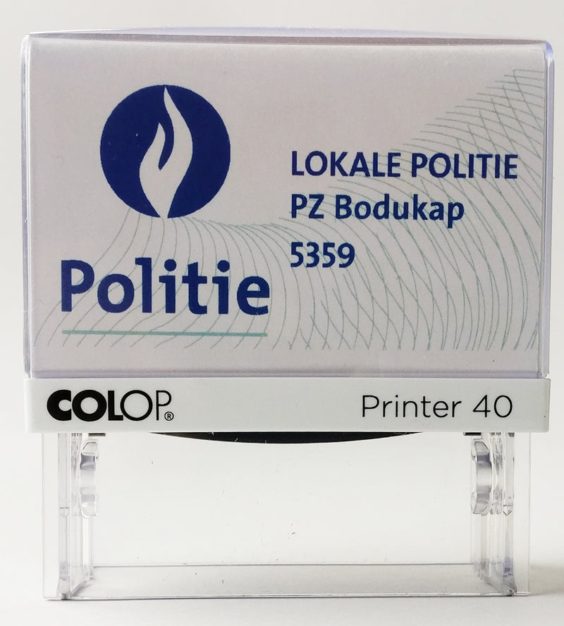 Colop 30 met gepersonaliseerde buitenzijde - 47 x 17 mm - Max. 5 tekstregels en/of logo